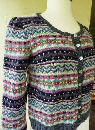 Yellow, Pink and Sparkly: Kate - Fair Isle Cardigan - Finished