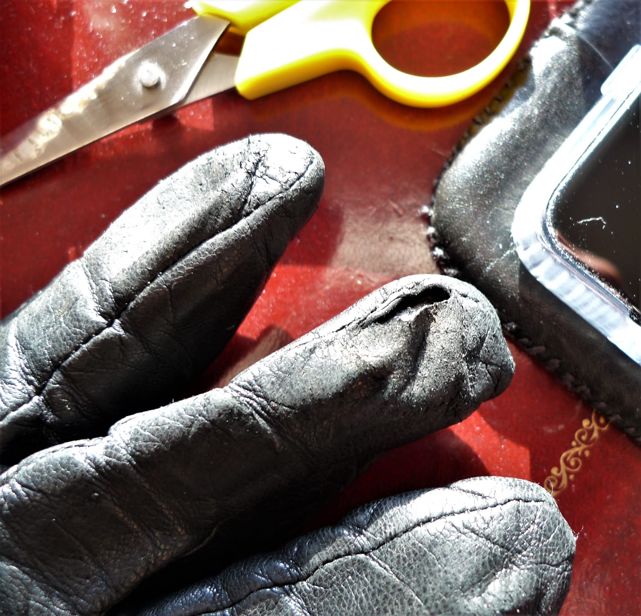 Lucy Melford Mending a glove