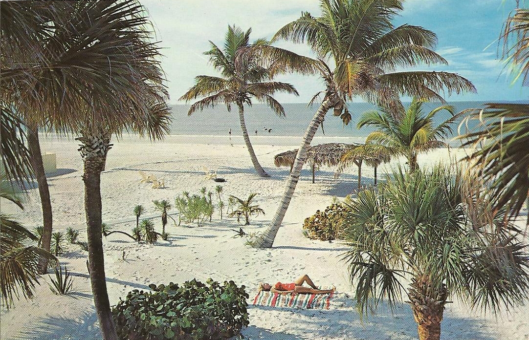 Vintage Travel Postcards Florida Beaches Florida Beaches