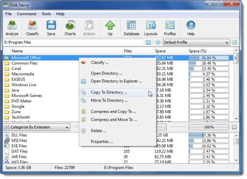 Phân tích và tối ưu hóa dung lượng ổ đĩa của bạn với DiskSavy