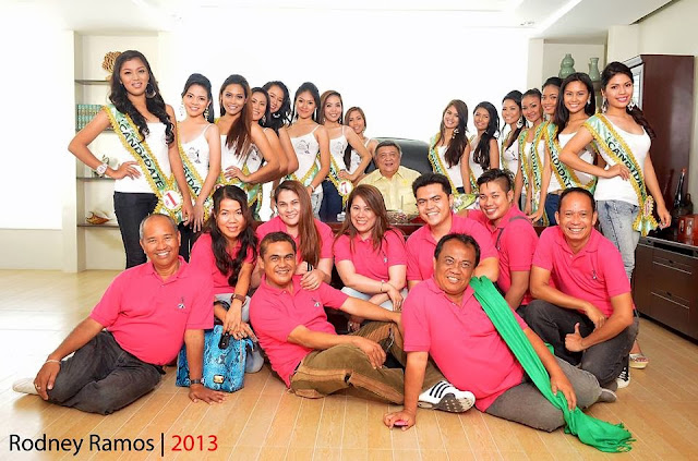 Miss Bogo Tourism 2013 Candidates with Mayor Junie Martinez