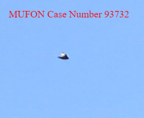 Mufon case number 93732 showing an excellent Ufo.