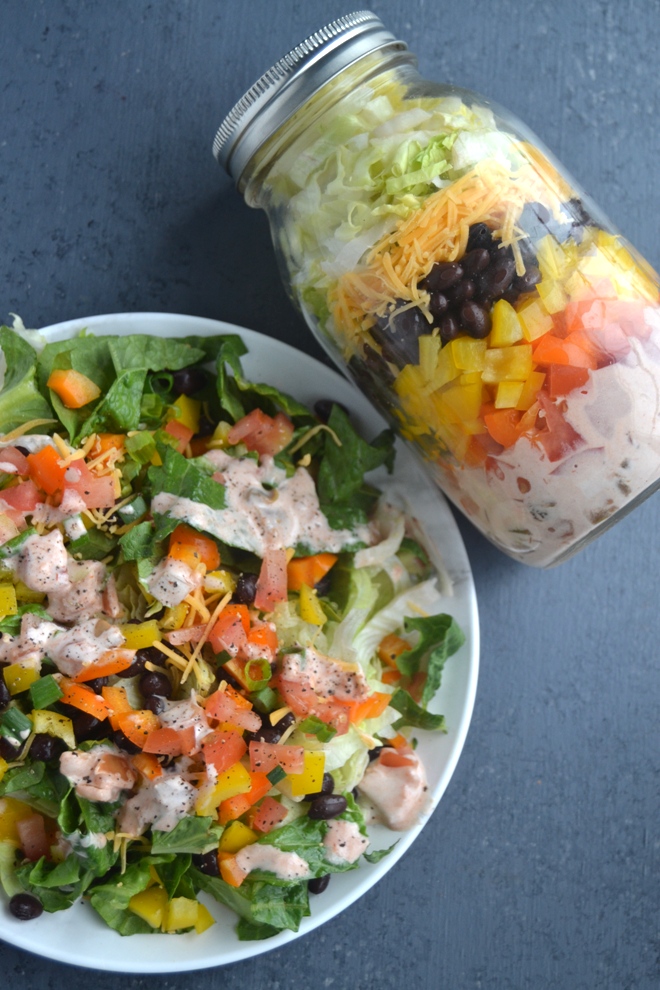 Taco Salad in a Jar