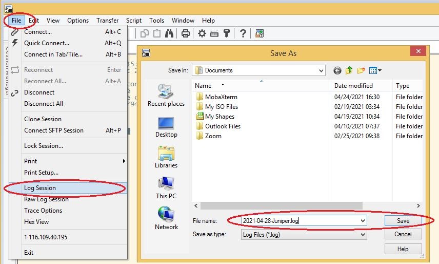 Sharing & Linking Juniper Backup and Restore Configuration on EX