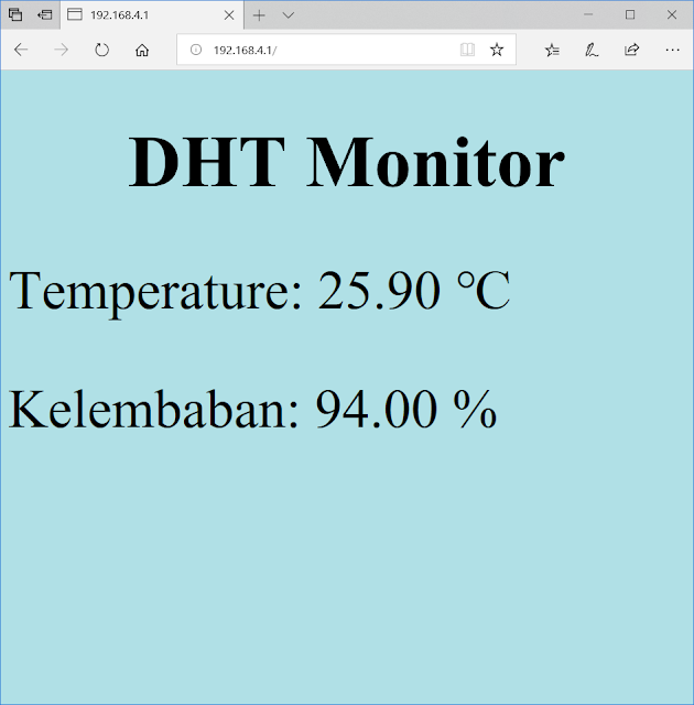 arduino webserver monitoring