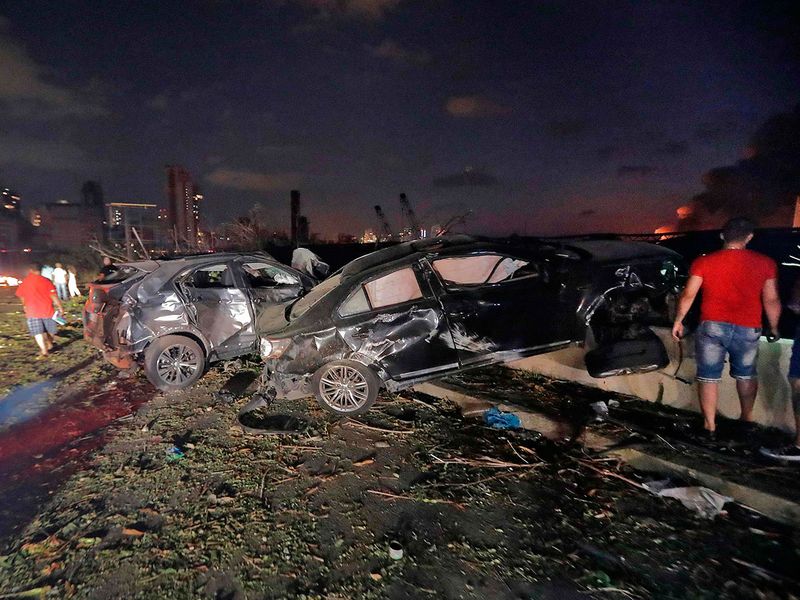 بالصور ... آثار انفجار بيروت
