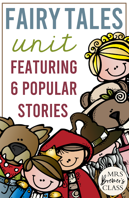 Fairy Tales unit with Common Core aligned literacy activities for First Grade and Second Grade