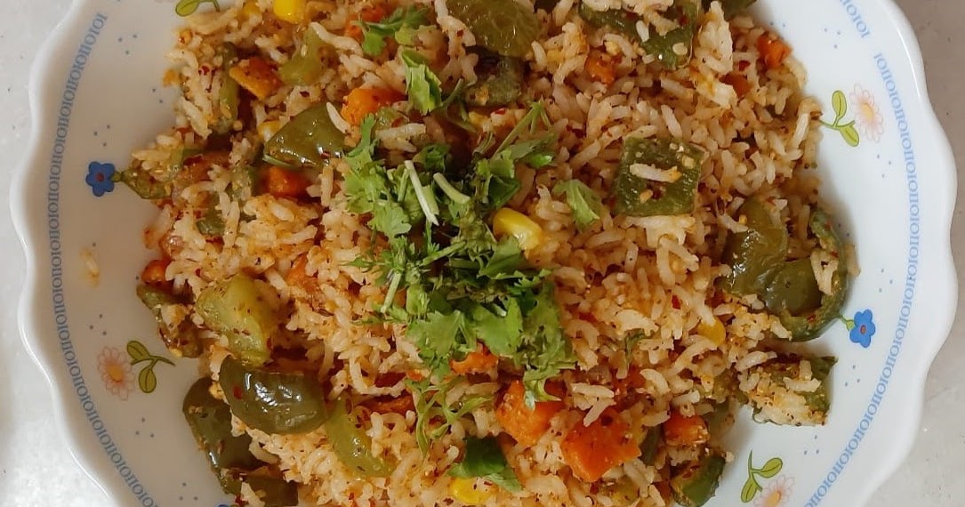 Corn Capsicum Fried Rice