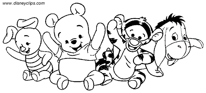 baby baby pooh coloring pages - photo #38