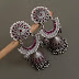 Silver jhumkaa
