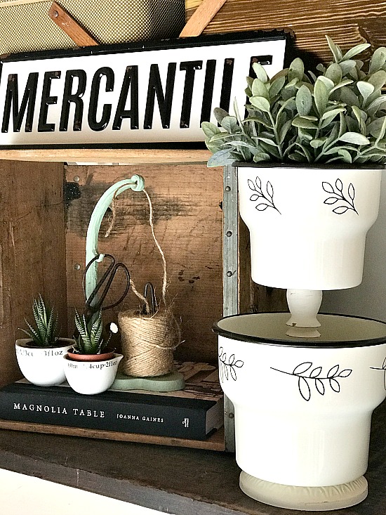 IKEA Hack Enamelware Pedestal Planter Homeroad