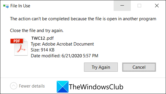 Cómo saber qué proceso está bloqueando un archivo en Windows 10