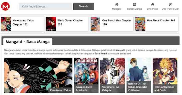 Situs baca manga bahasa indo Mangaid