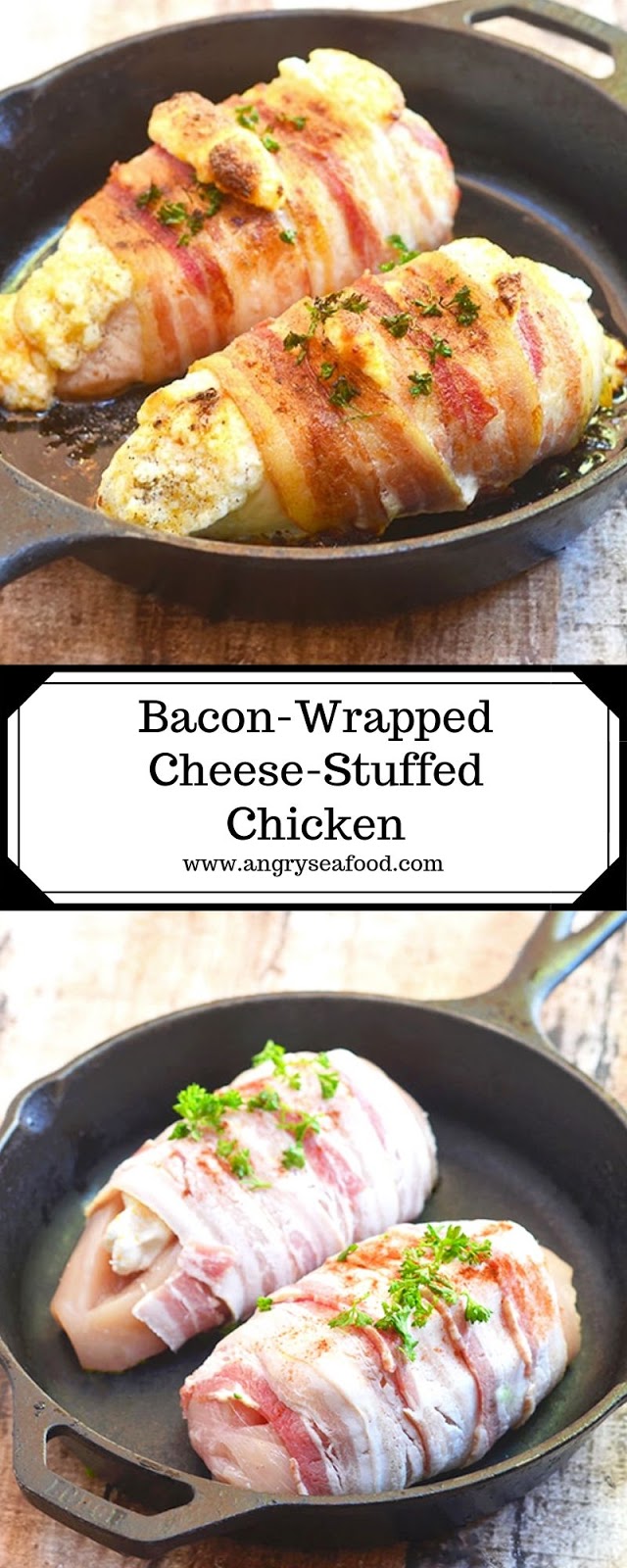 Bacon-Wrapped Cheese-Stuffed Chicken Bacon-Wrapped Cheese-Stuffed Chicken