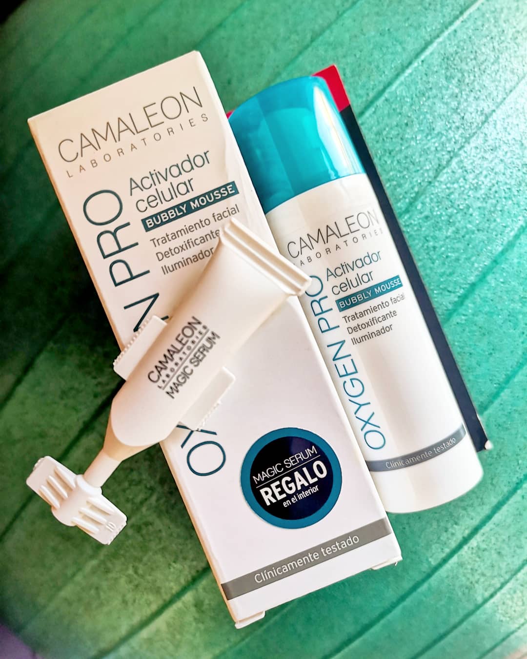 Mascarilla efervescente oxigeno