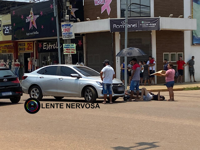 Motociclista sofre grave ferimento em acidente na Avenida Jatuarana 8 Motociclista sofre grave ferimento em acidente na Avenida Jatuarana