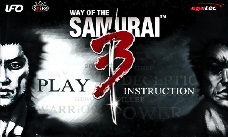 Only way game. Way of the Samurai 3.