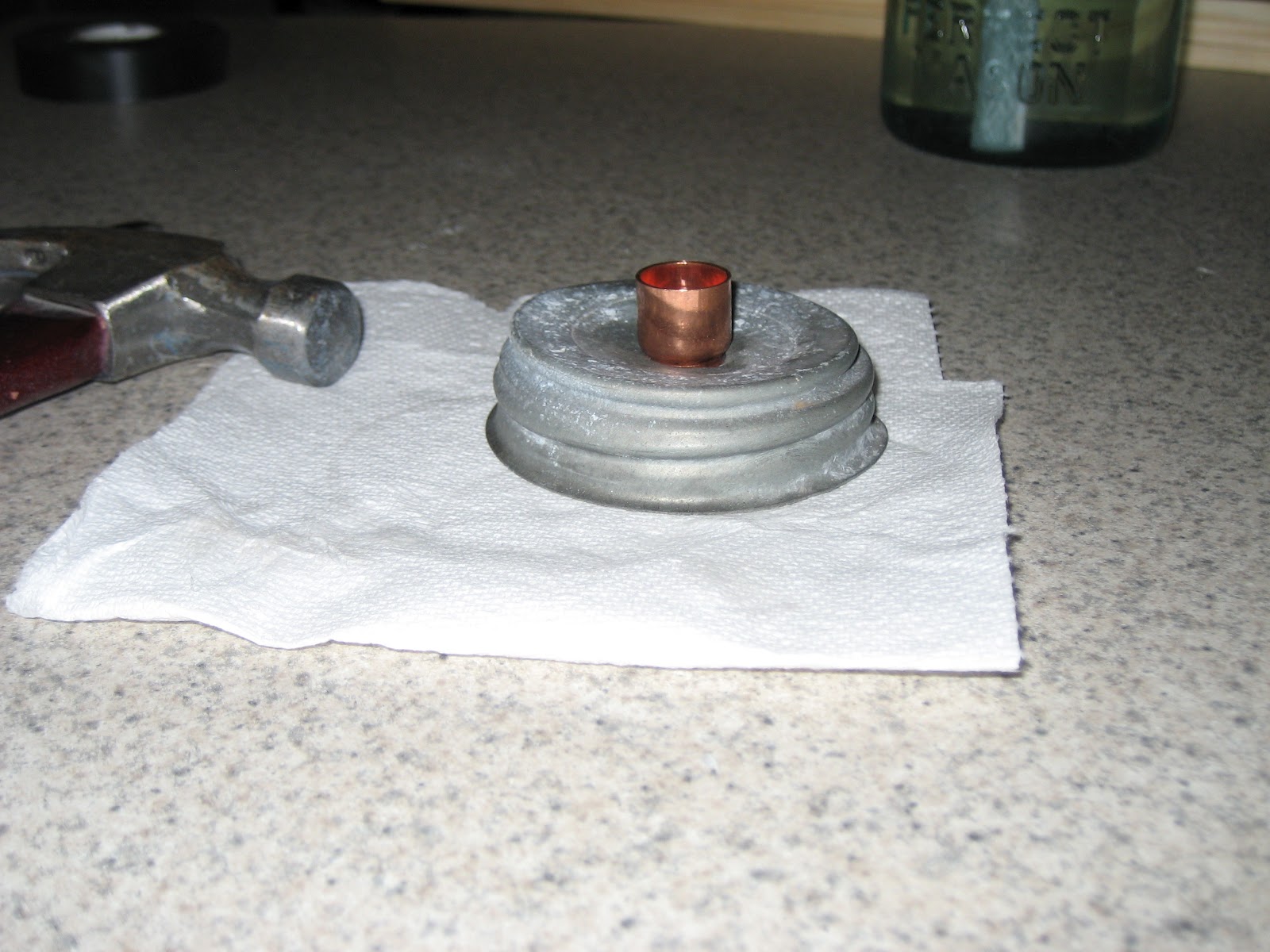 DIY Mason Jar Oil Burner