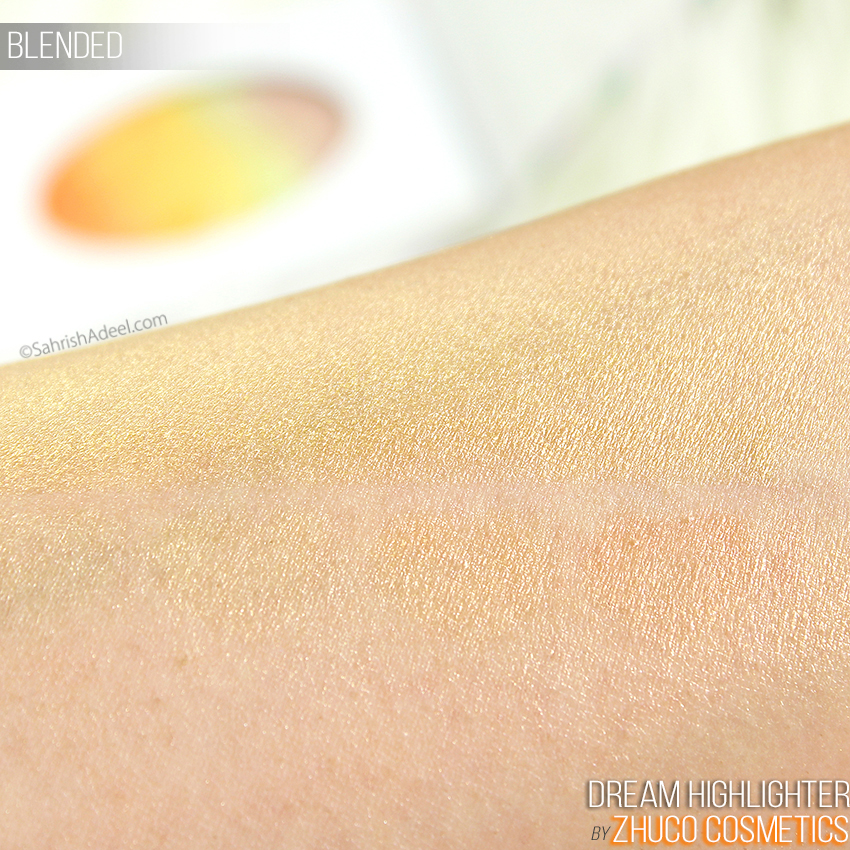 Rainbow Highlighter Alert - Dream Highlighter by Zhuco Cosmetics - Review & Swatches