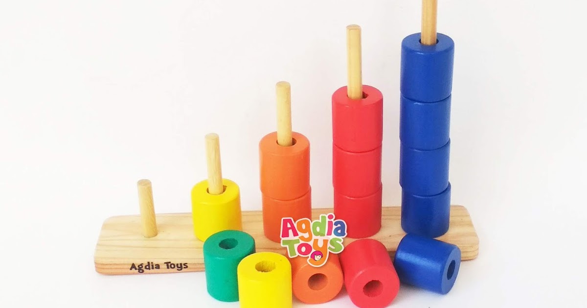 Tangga Silinder Mainan Kayu SNI - SEBUTIK EDUTOYS