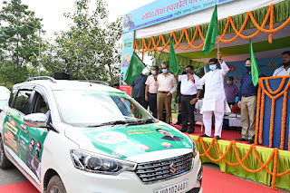 श्री हेमन्त सोरेन ने Suport of CARE India in Covid-19 vaccine Drive (टीका एक्सप्रेस) in Jharkhand वैन को हरी झंडी दिखाकर किया रवाना 8 THE NEWS FRAME