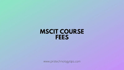 MSCIT Course Fees Online and Offline/ALC Mode MSCIT Course Fees Online and Offline/ALC Mode