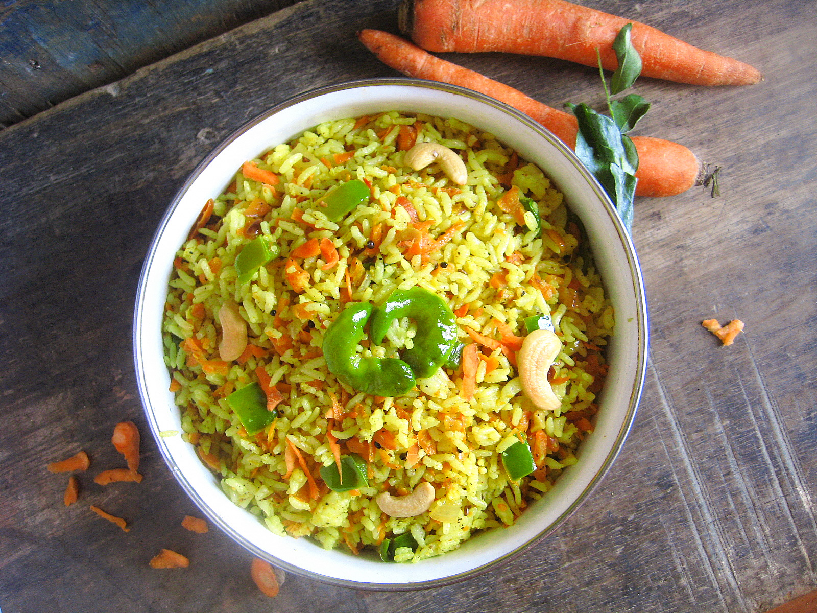 madhuri's kitchen carrot fried rice / healthy carrot recipes