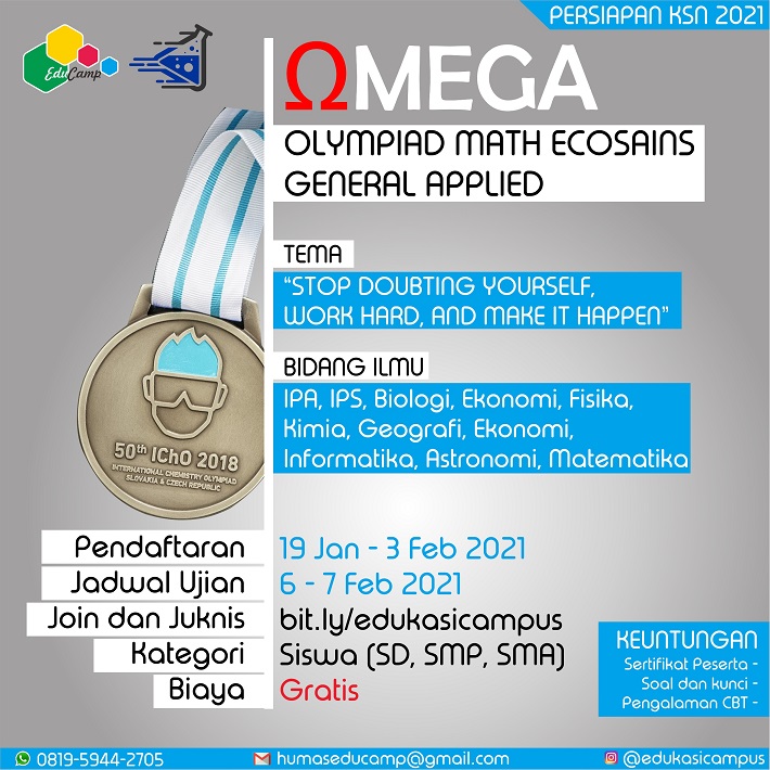Olympiad Math Ecosains General Applied Omega 2021 Edisi 1 Edu Campus