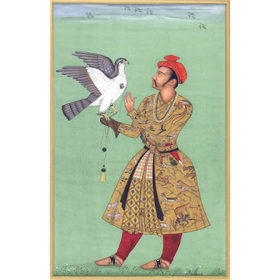 King Jahangir - The Fearless Falconer Miniature Paintings