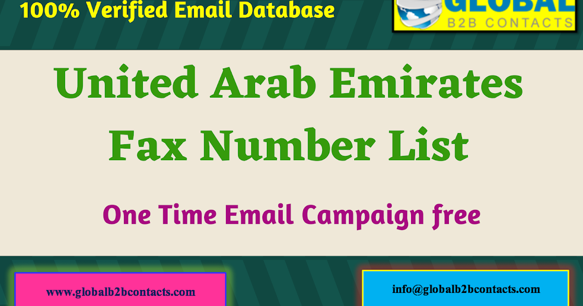 United Arab Emirates Fax Number List
