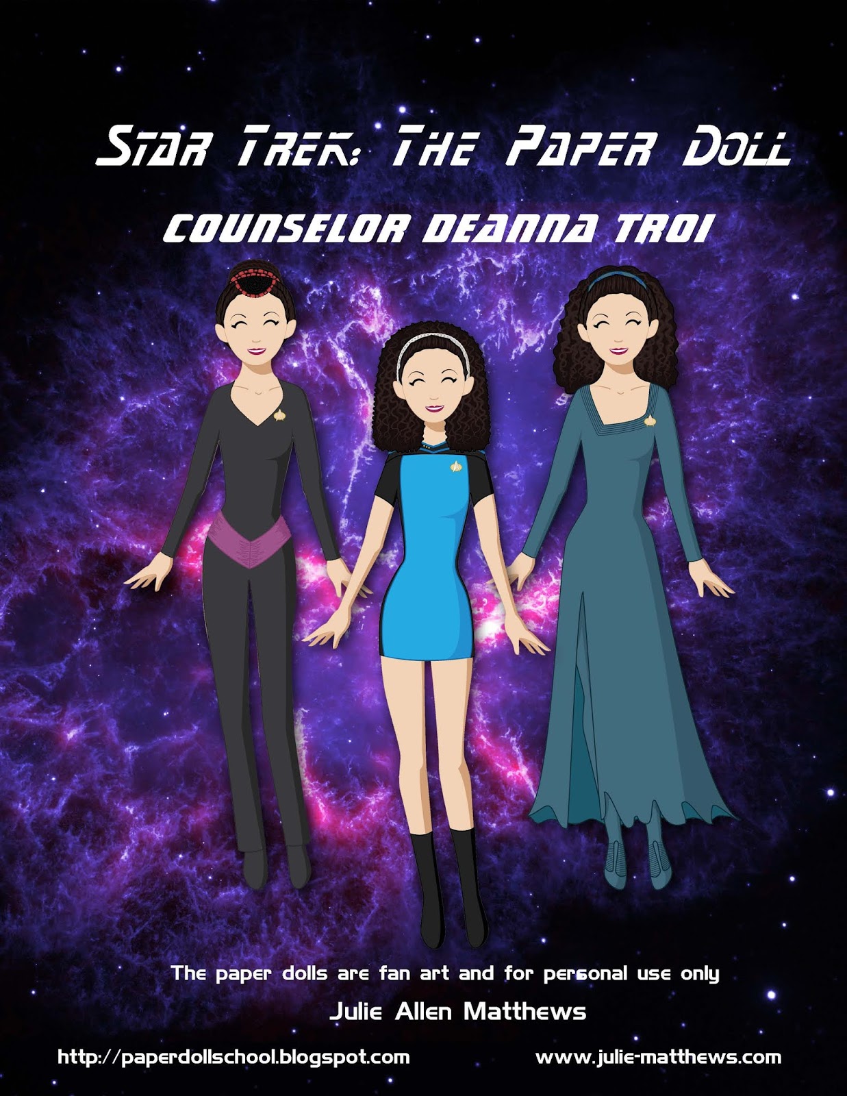 Paper Doll School Second Annual Star Trek Paper Doll Deanna Troi
