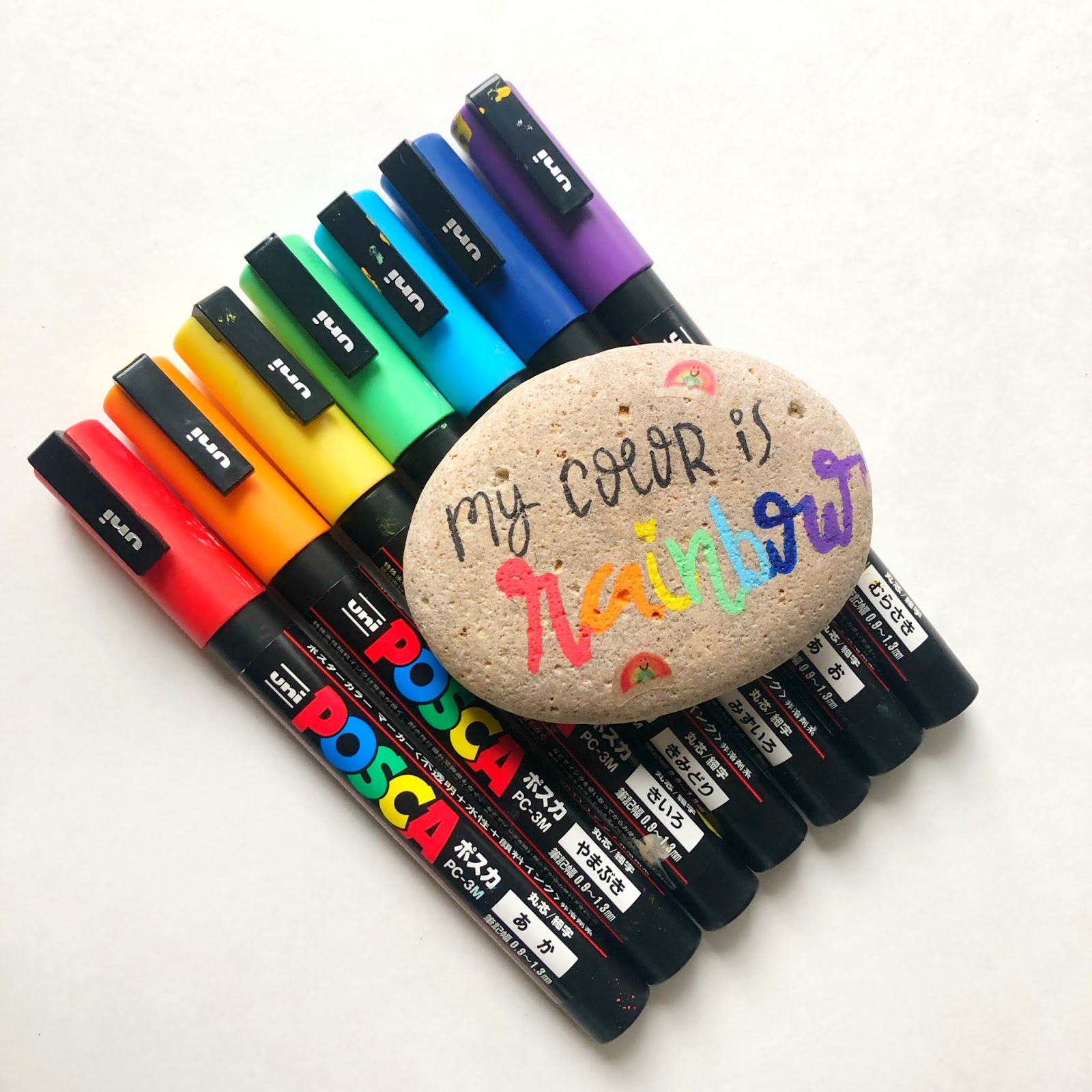 Posca Pens On Rocks