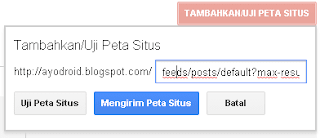 Cara menambahkan sitemap di Google Webmaster