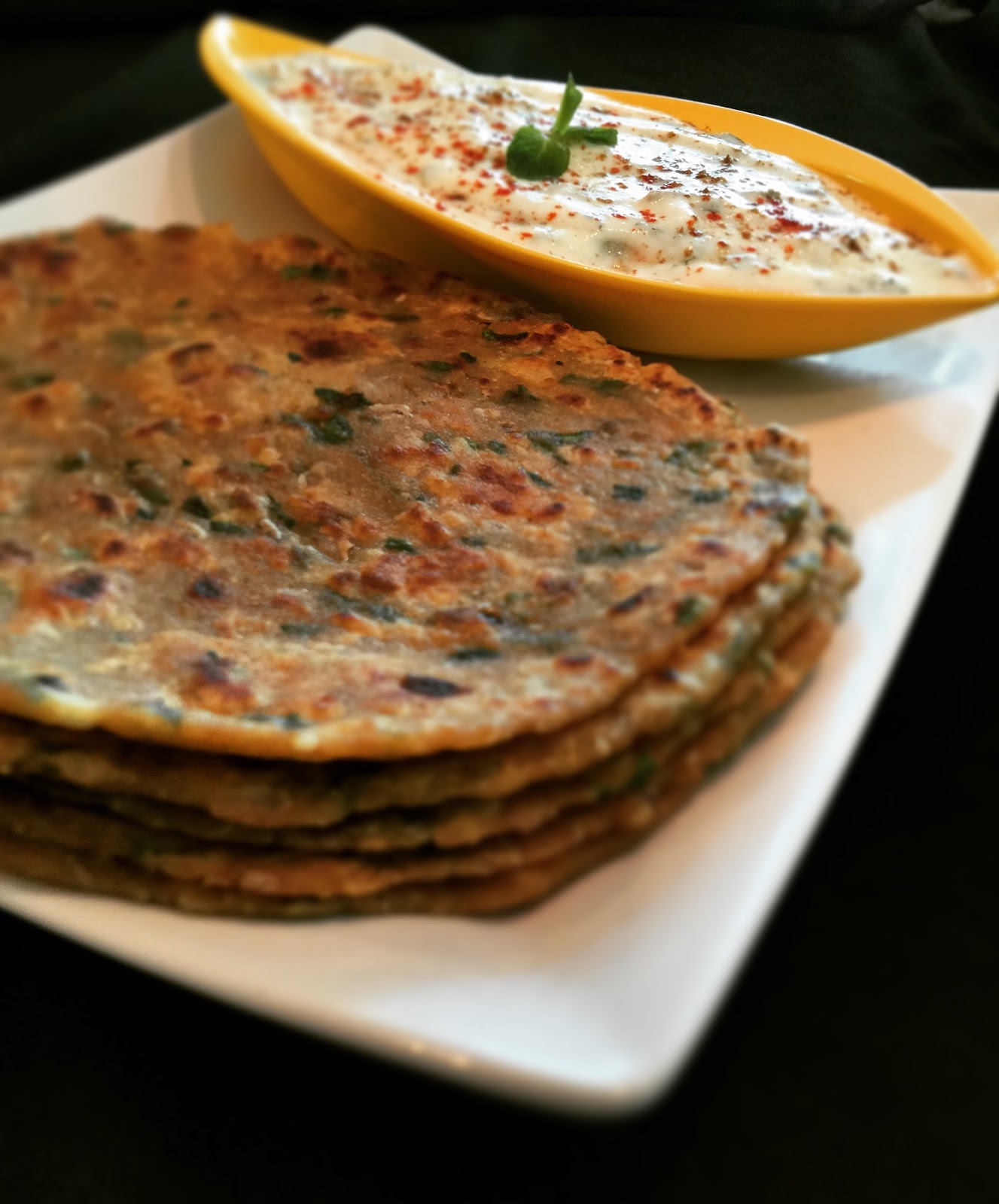 Bayiruchi My Cook Book Gobi Missi Roti Cauliflower flat bread with