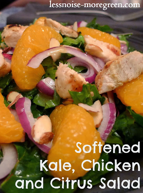Softened Kale, Chicken and Citrus Salad
