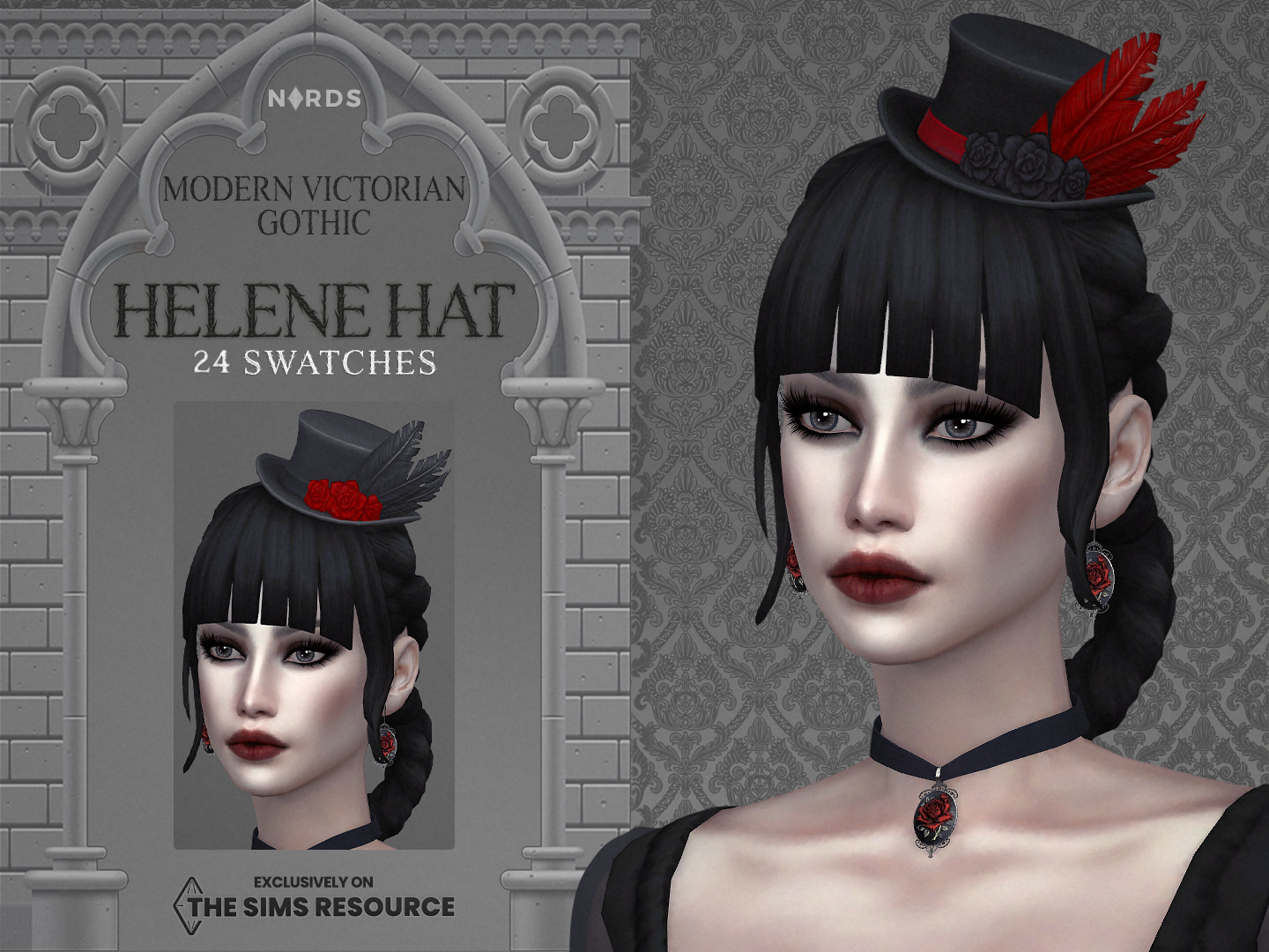 Helene Sims 4 CC Hat