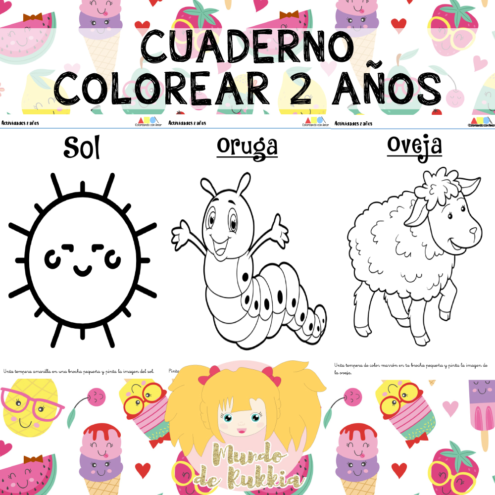 Dibujos para Colorear. Descarga Dibujos para Pintar Gratis en PDF