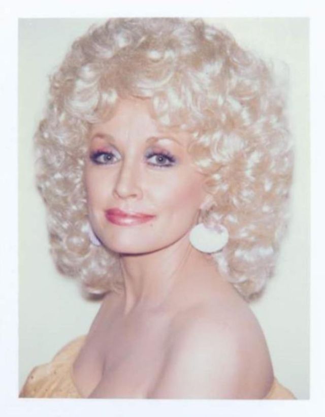Amazing Polaroids of Dolly Parton Taken by Andy Warhol, 1985 Vintage