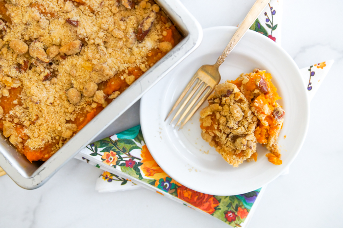 pecan streusel sweet potato casserole