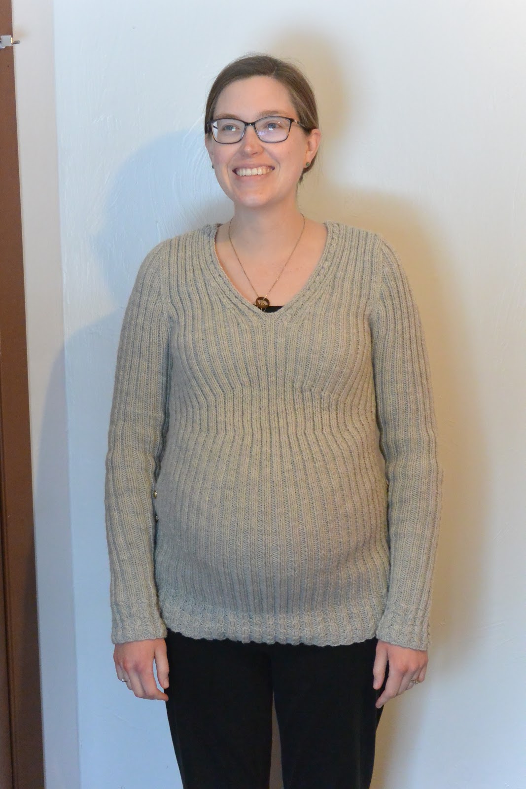 Will Knit for Math Maternity Sweater