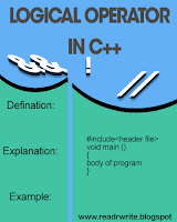 LOGICAL OPERATOR IN C++ ~ readrwrite blogs