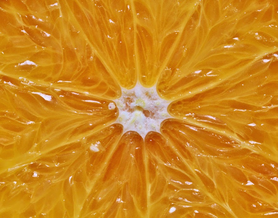 interior de una naranja