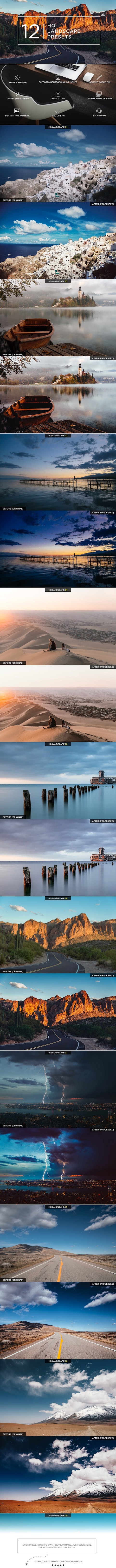 GraphicRiver - 12 HQ Landscape Lightroom Presets 23659848 2 Preview