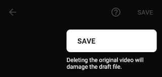 tap the save menu tap the save menu