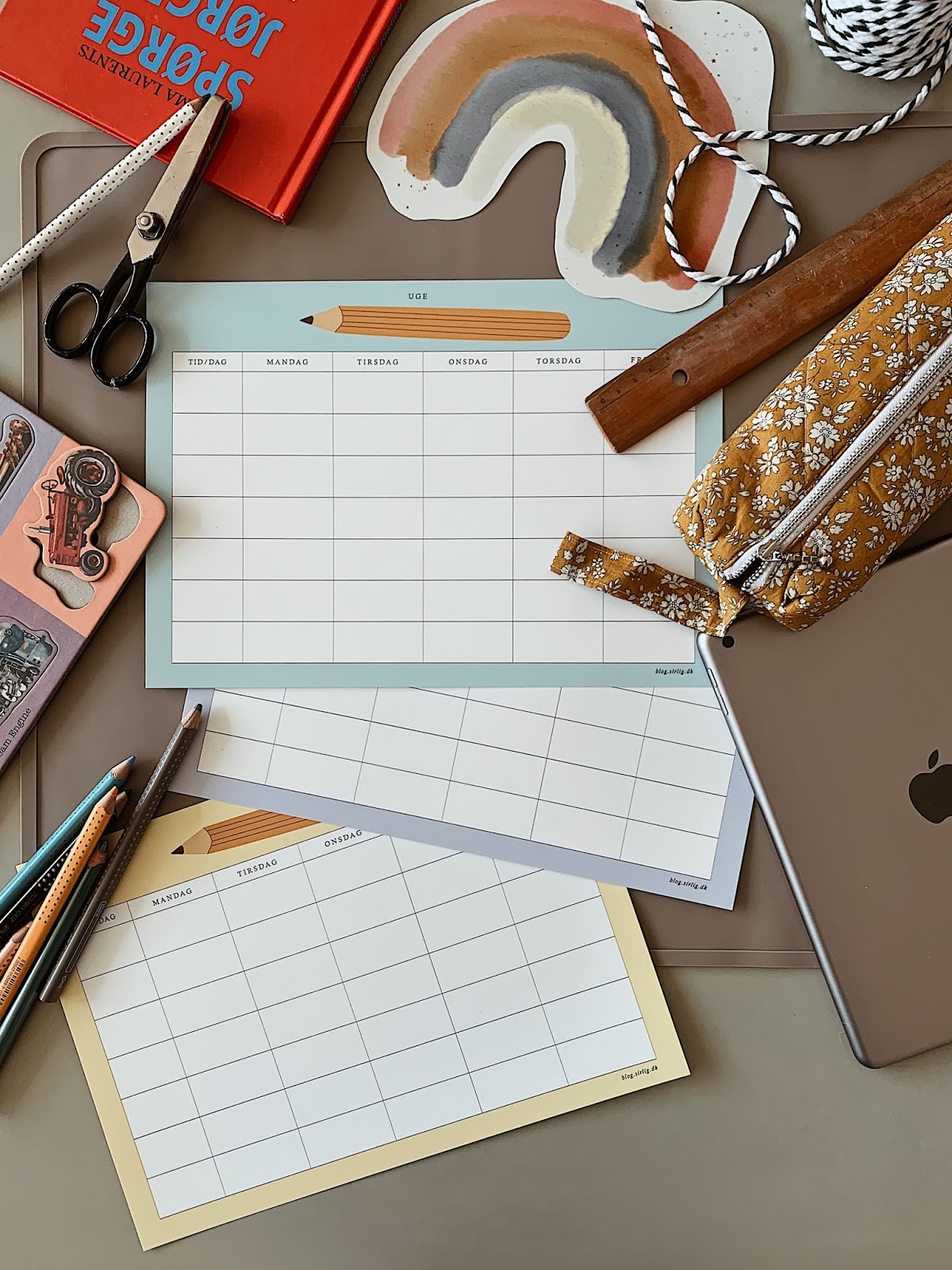 Skema / DIY print selv — Sirlig