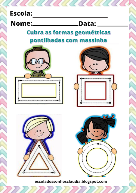 Atividade e plano de aula para geométricas formas at educação infantil