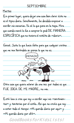 Good Books For Kids Lists Spanish Diary Of A Wimpy Kid Reading
