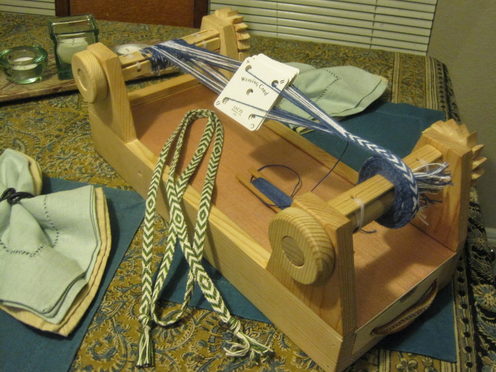 Stone Tracery Threads Tablet Weaving... Also Known as Tablet Heaving