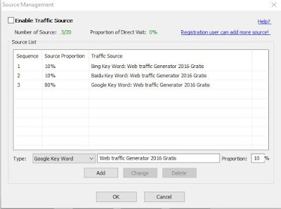 Bot Traffic Spirit - Seting Traffic Source Lanjutan menggunakan Keyword tertarget Bot Traffic Spirit - Seting Traffic Source Lanjutan menggunakan Keyword tertarget