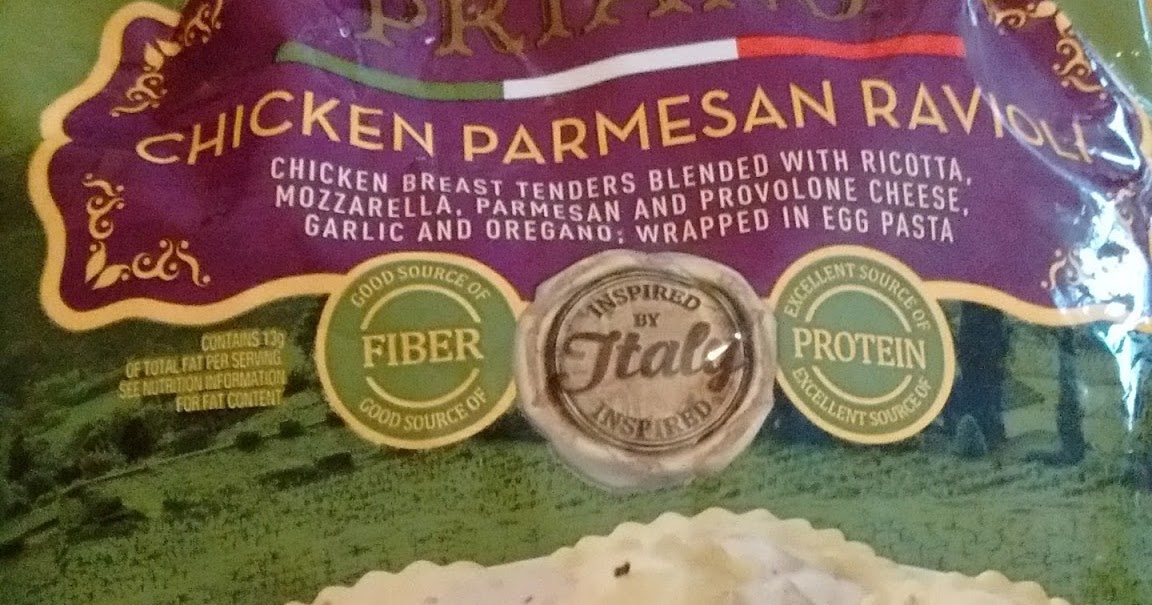 Aldi All Day Review Priano Chicken Parmesan Ravioli